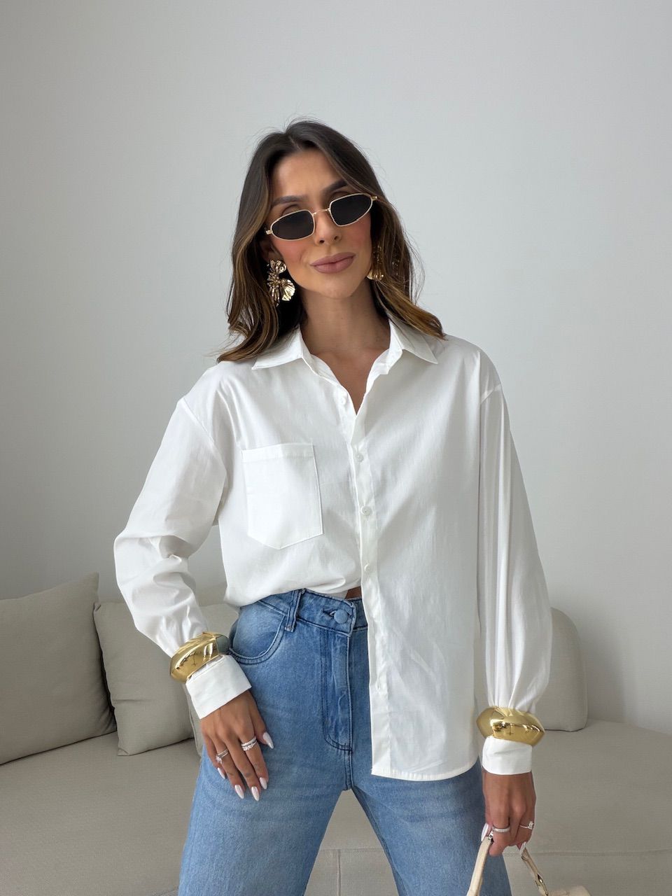 CAMISA ANDRÉIA TRICOLINE OFF - 0080910048 - CAROLLA FERRARO
