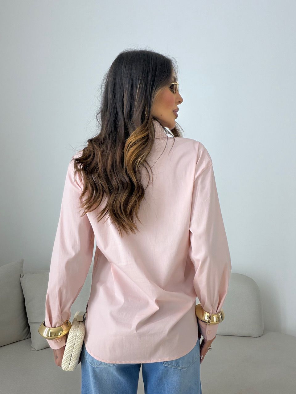 CAMISA ANDRÉIA TRICOLINE ROSA