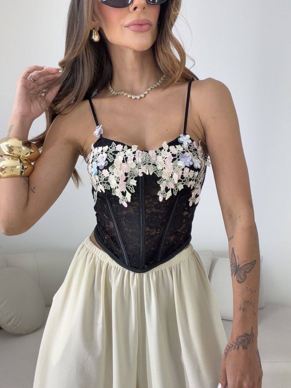 CORPETE TAINARA FLORES PRETO