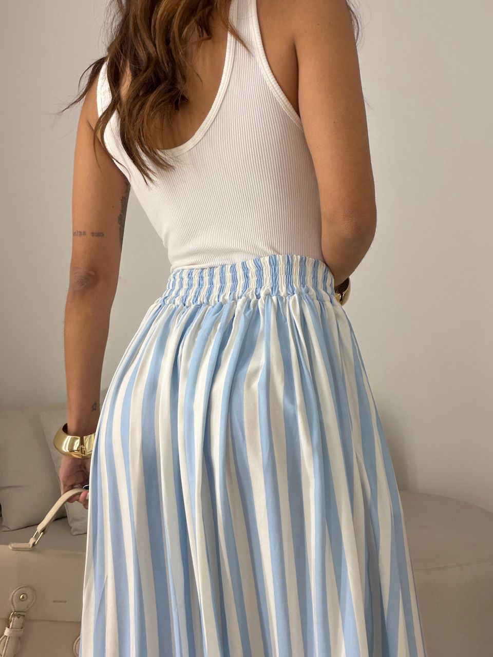 SAIA VALENTINA LISTRADA AZUL