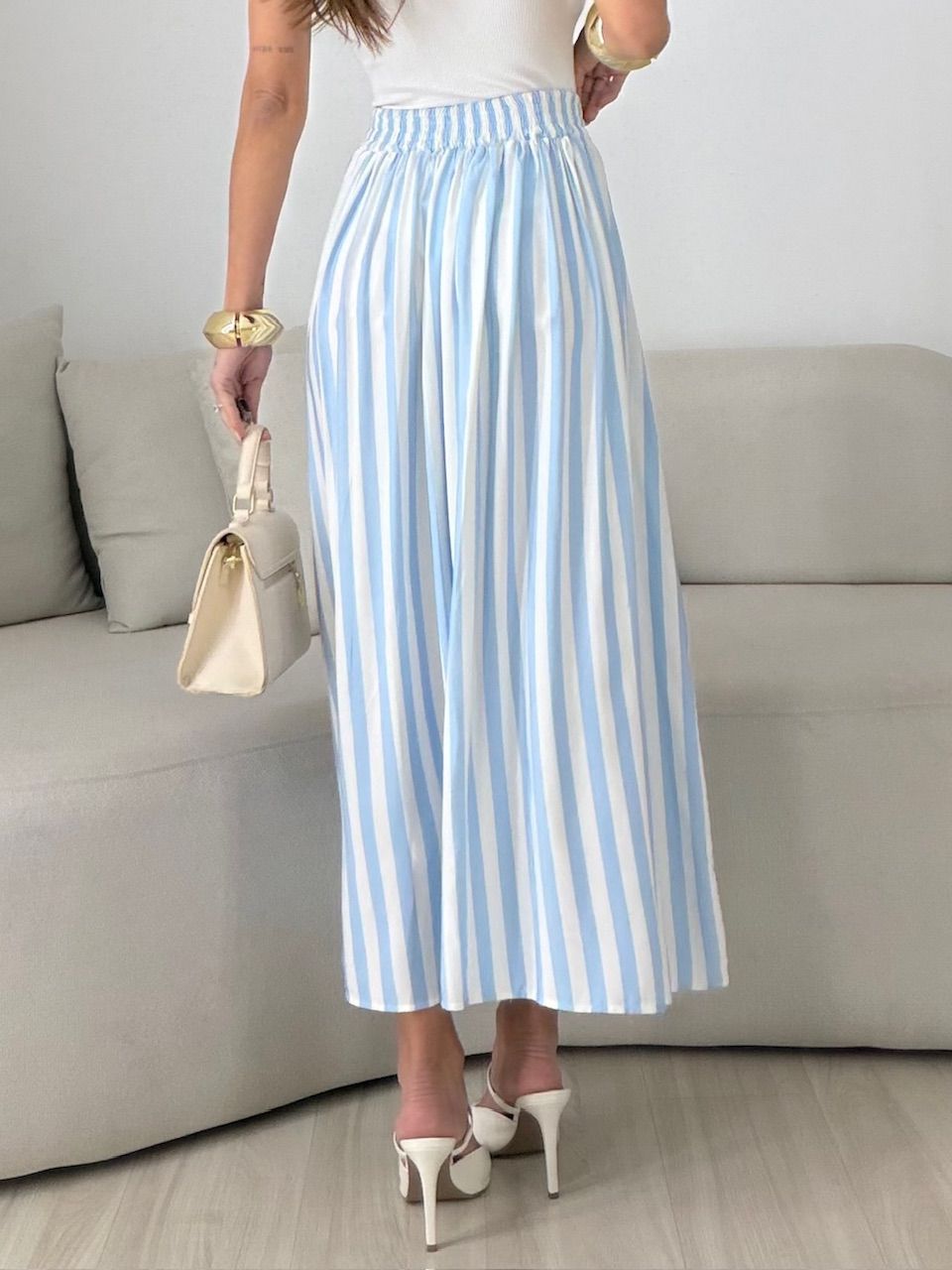 SAIA VALENTINA LISTRADA AZUL