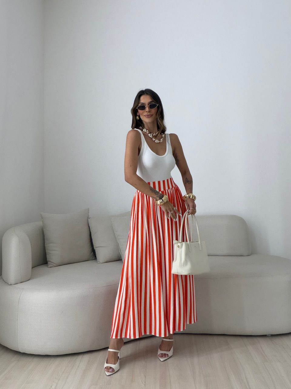 SAIA VALENTINA LISTRADA VERMELHA