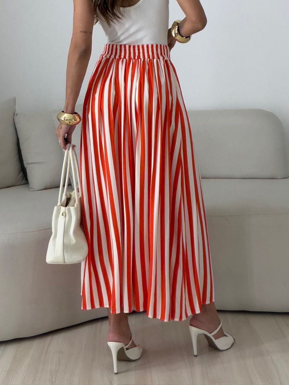 SAIA VALENTINA LISTRADA VERMELHA