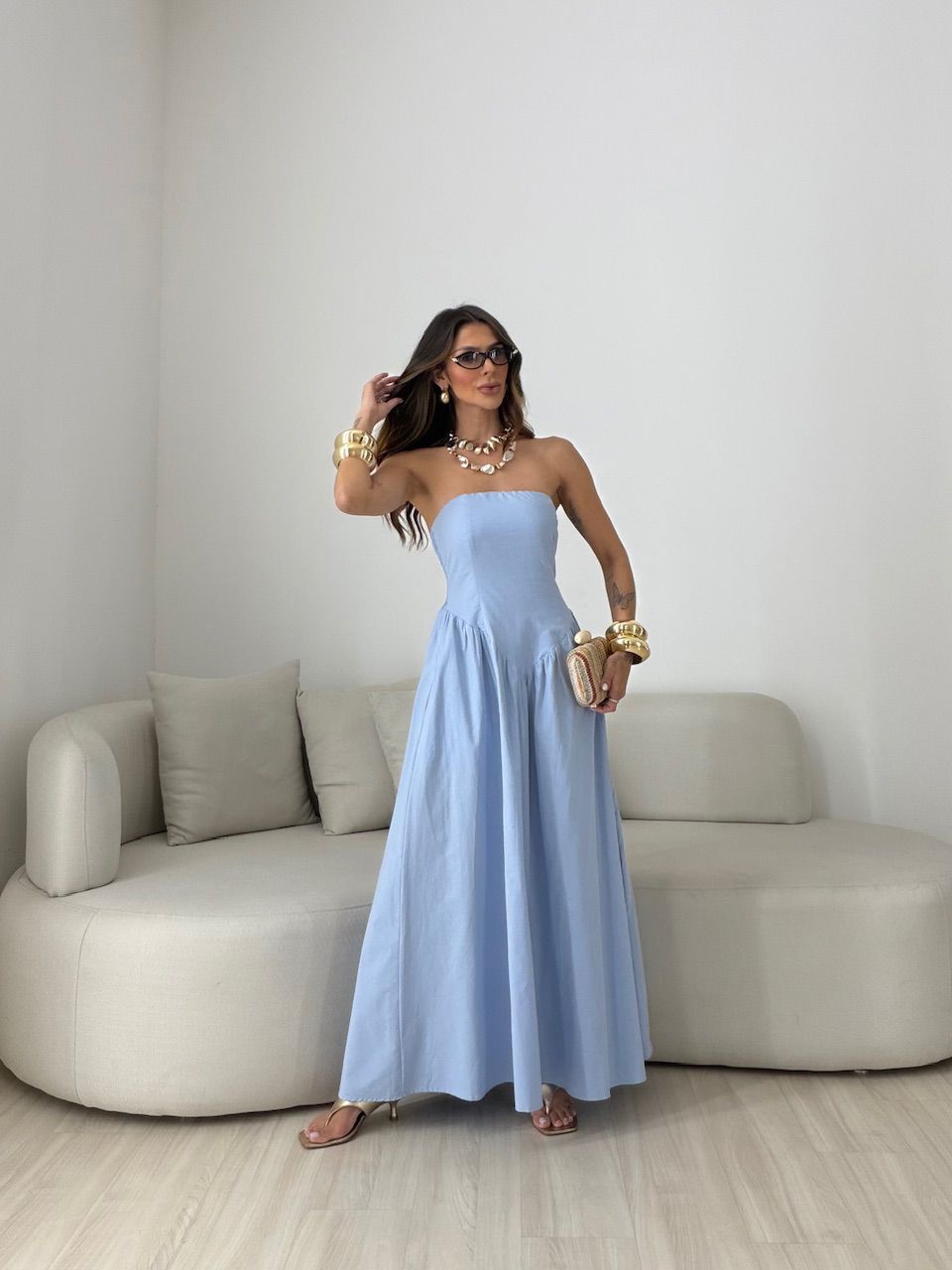VESTIDO MARIAH TOMARA QUE CAIA AZUL CLARO