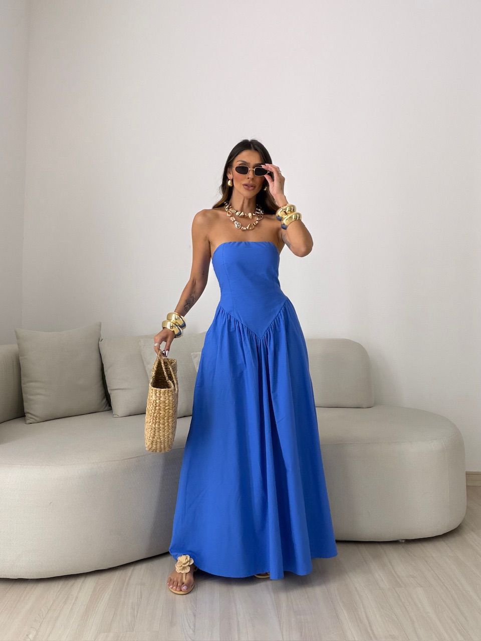 VESTIDO MARIAH TOMARA QUE CAIA AZUL