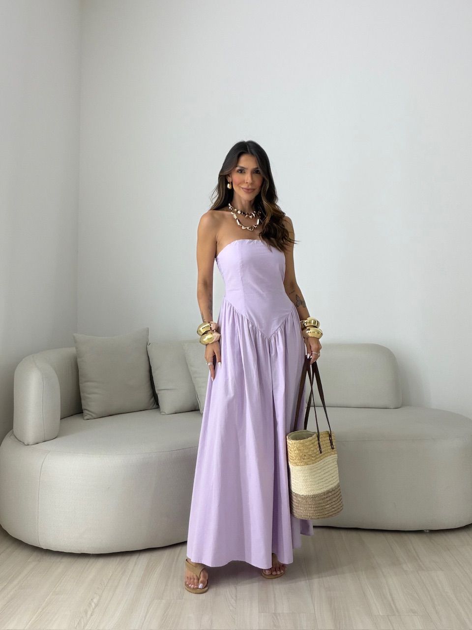 VESTIDO MARIAH TOMARA QUE CAIA LILÁS - 0080900065 - CAROLLA FERRARO