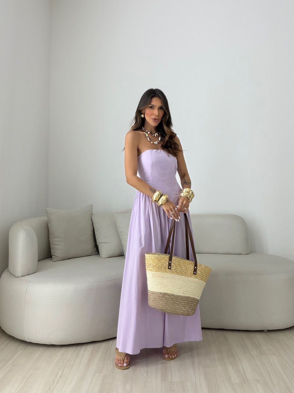 VESTIDO MARIAH TOMARA QUE CAIA LILÁS