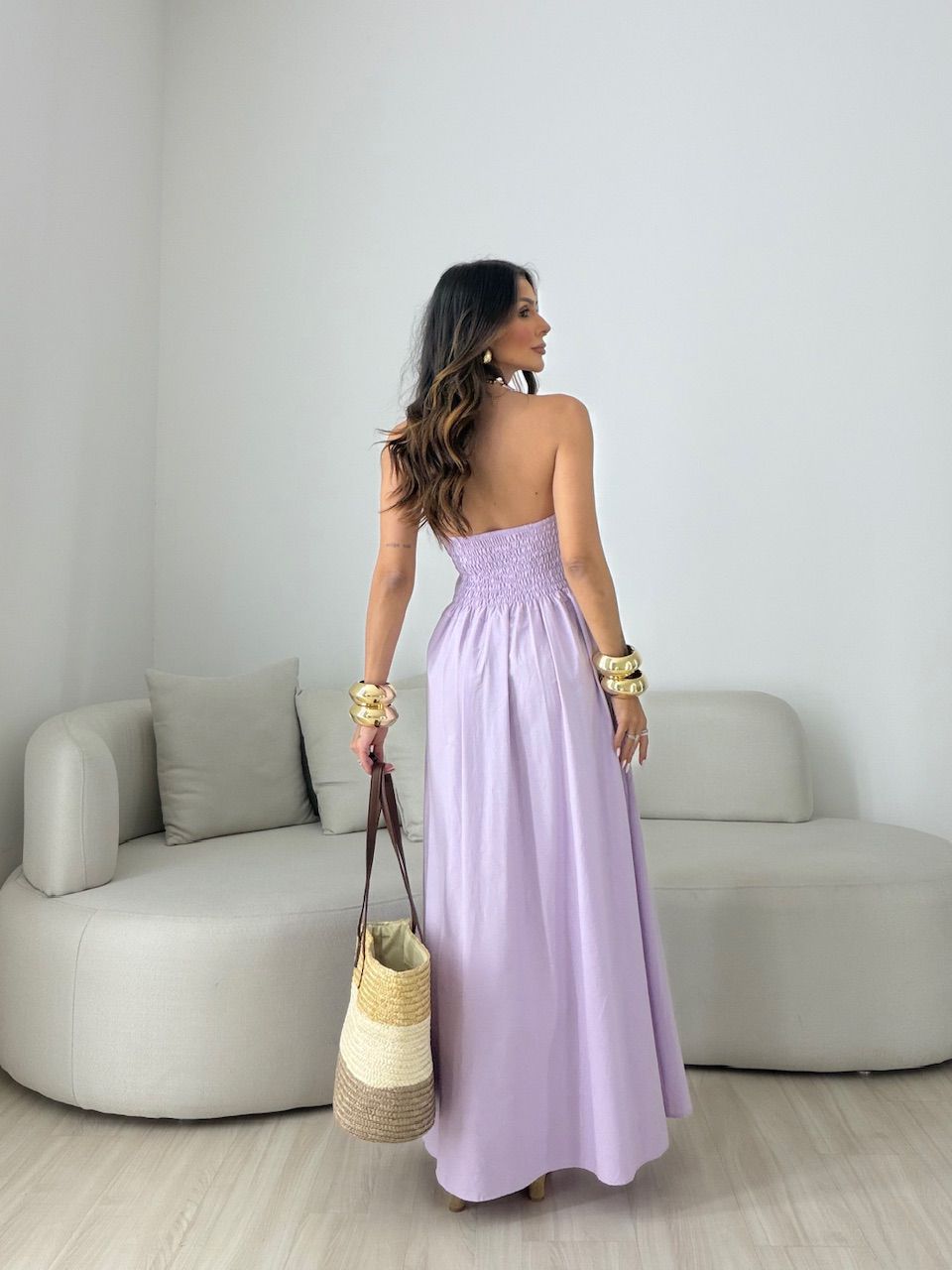 VESTIDO MARIAH TOMARA QUE CAIA LILÁS