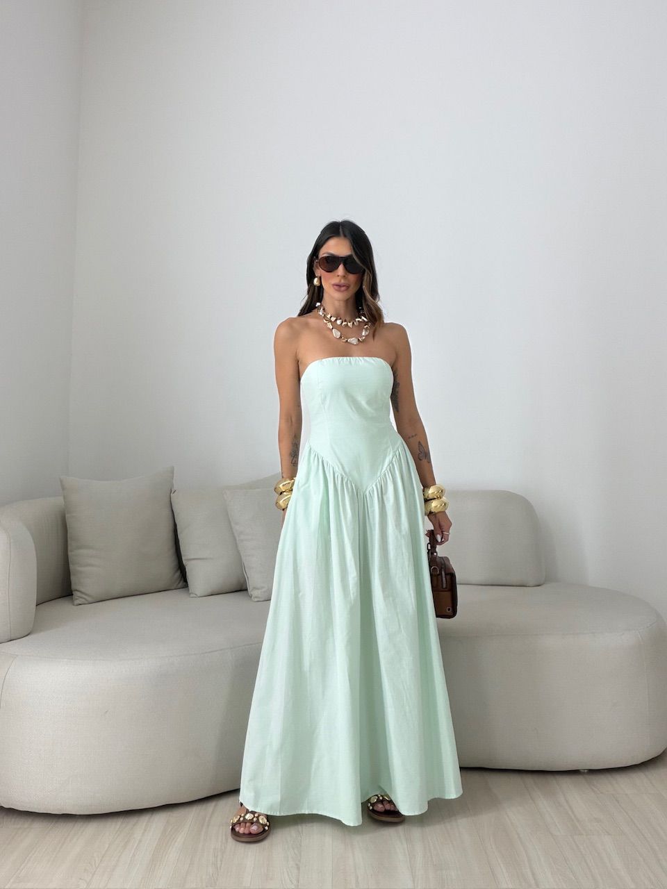 VESTIDO MARIAH TOMARA QUE CAIA MENTA