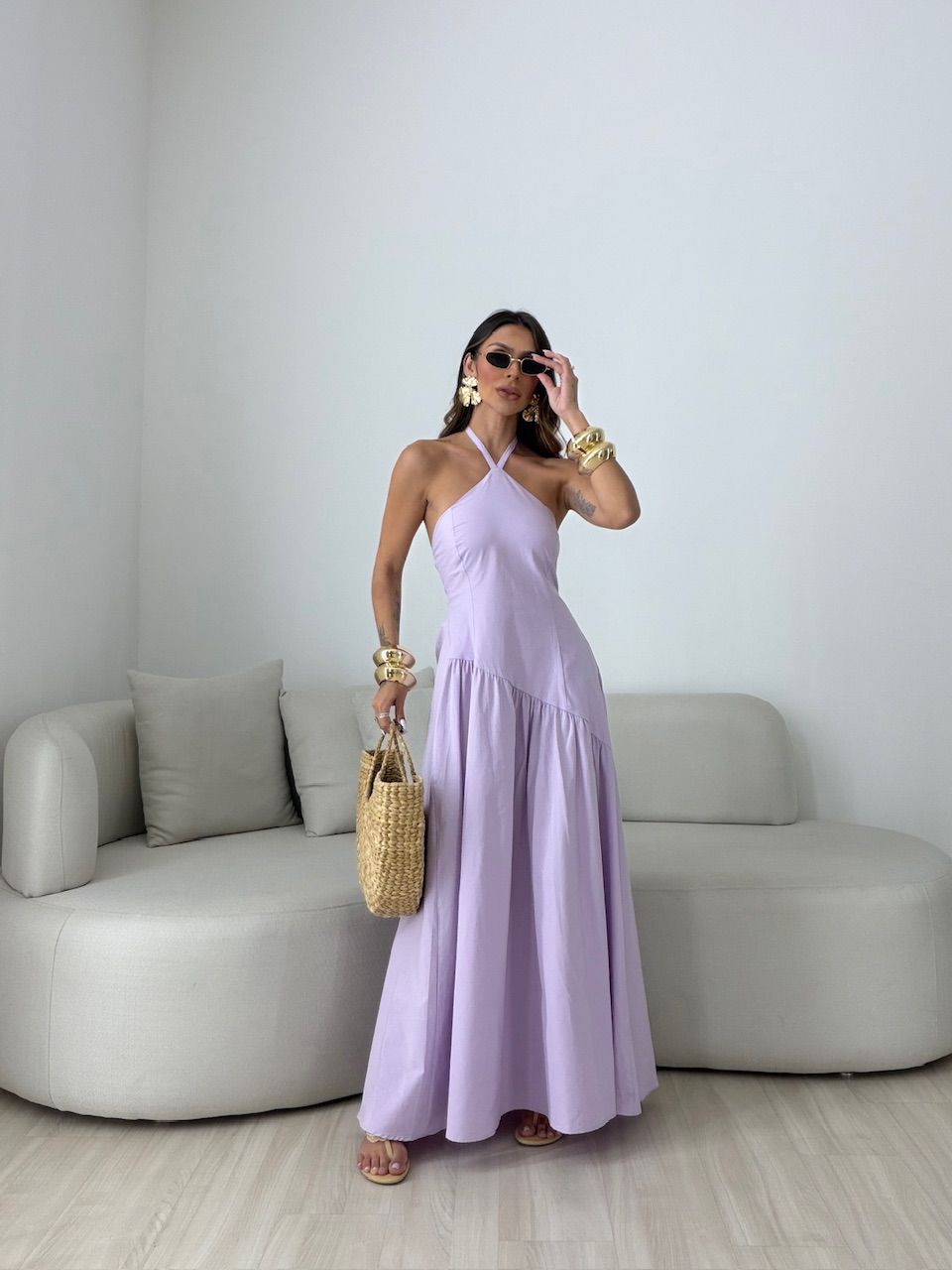 VESTIDO NINA FRENTE ÚNICA LILÁS