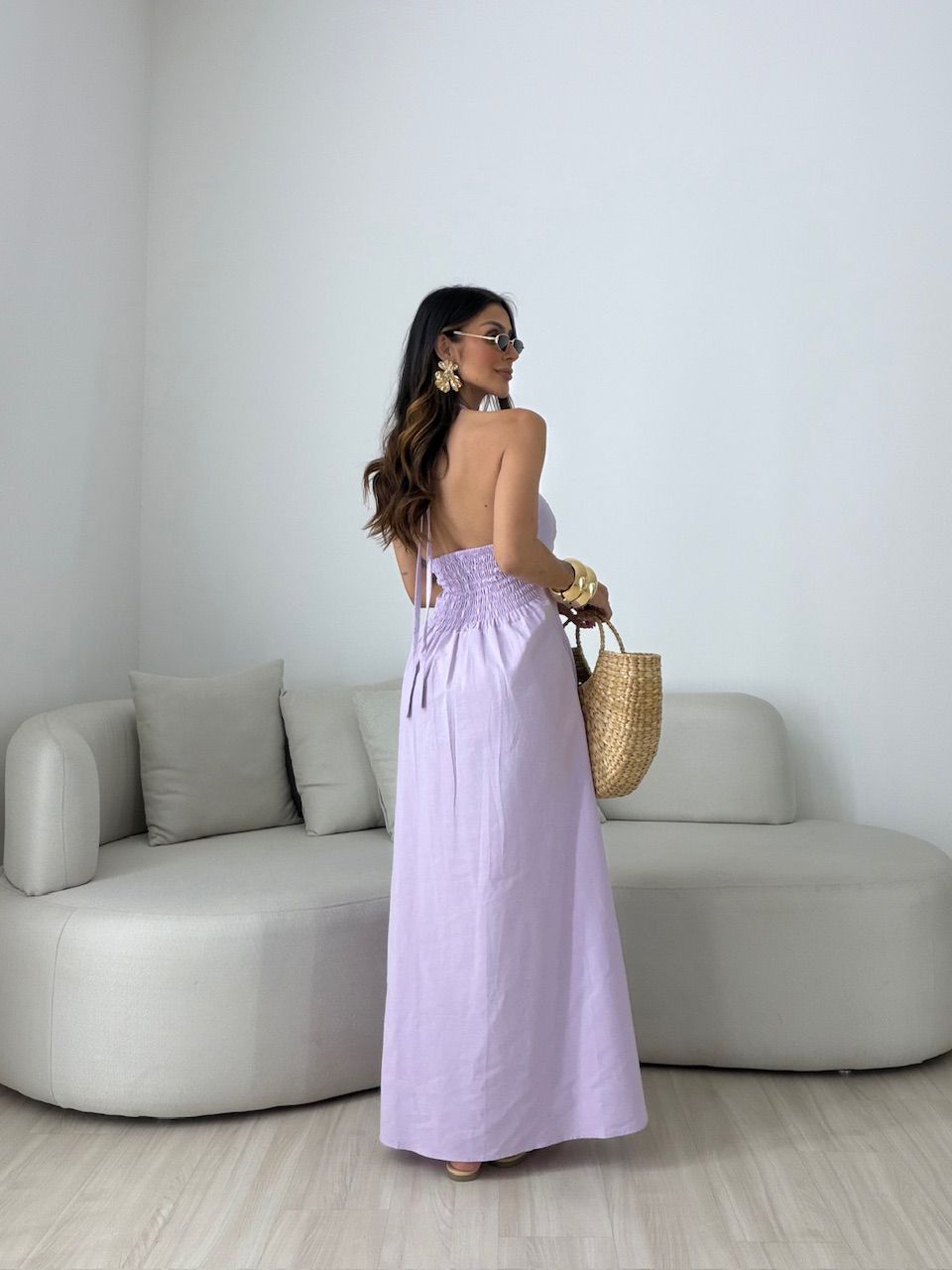 VESTIDO NINA FRENTE ÚNICA LILÁS