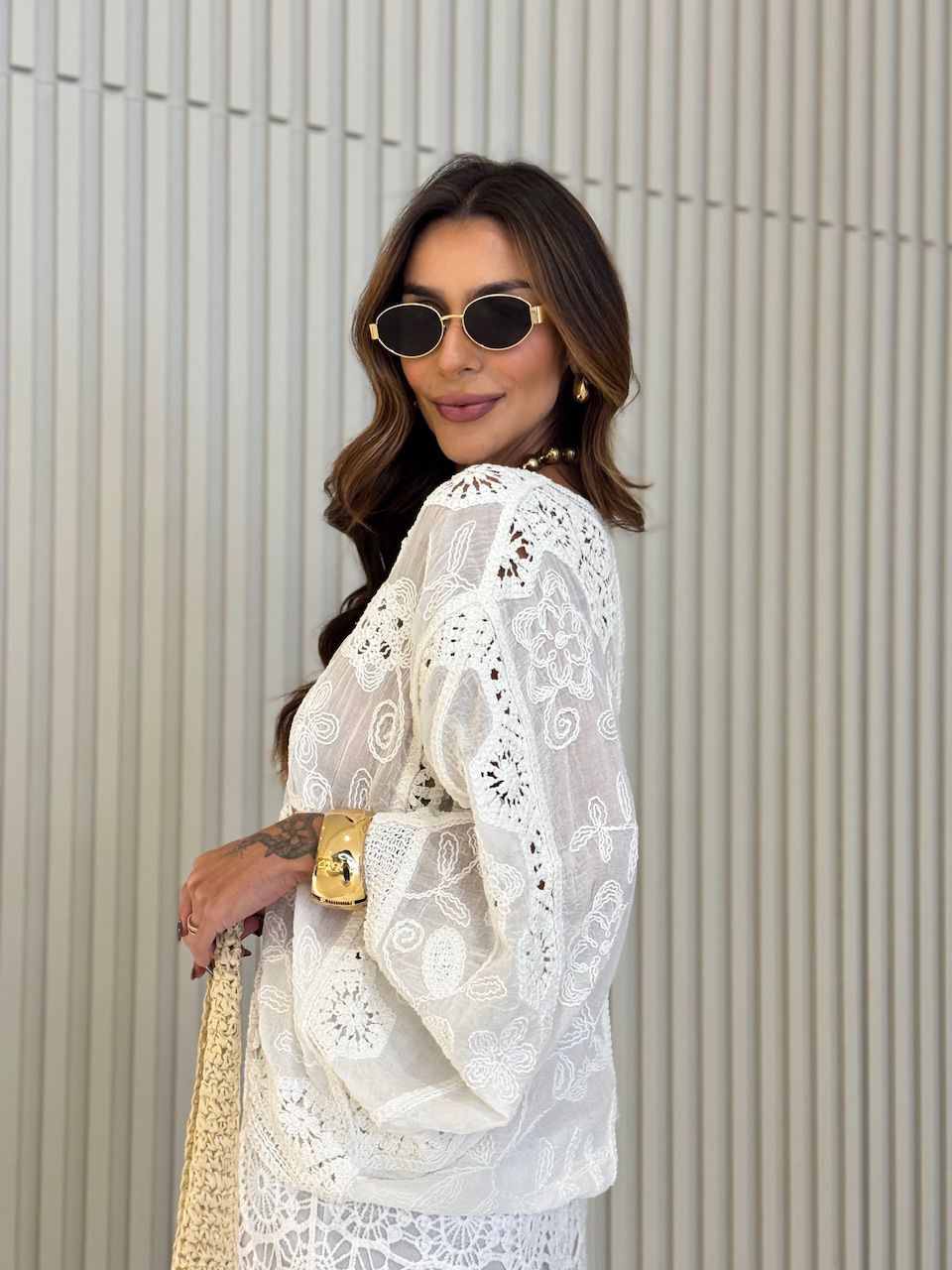 CAMISA REGINA CROCHÊ OFF