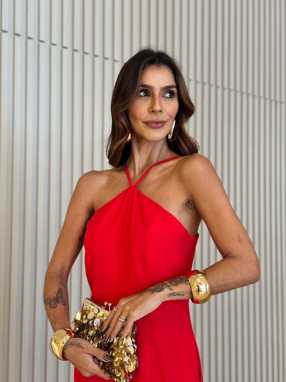 MACACÃO LARISSA FRENTE ÚNICA VERMELHO