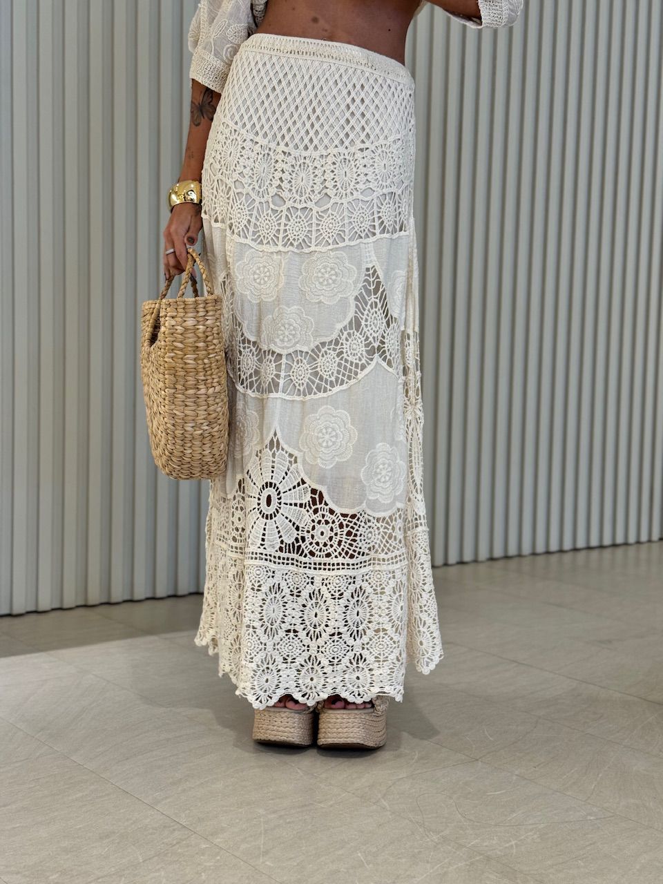 SAIA CLAUDIA CROCHÊ CRU - 0072410132 - CAROLLA FERRARO