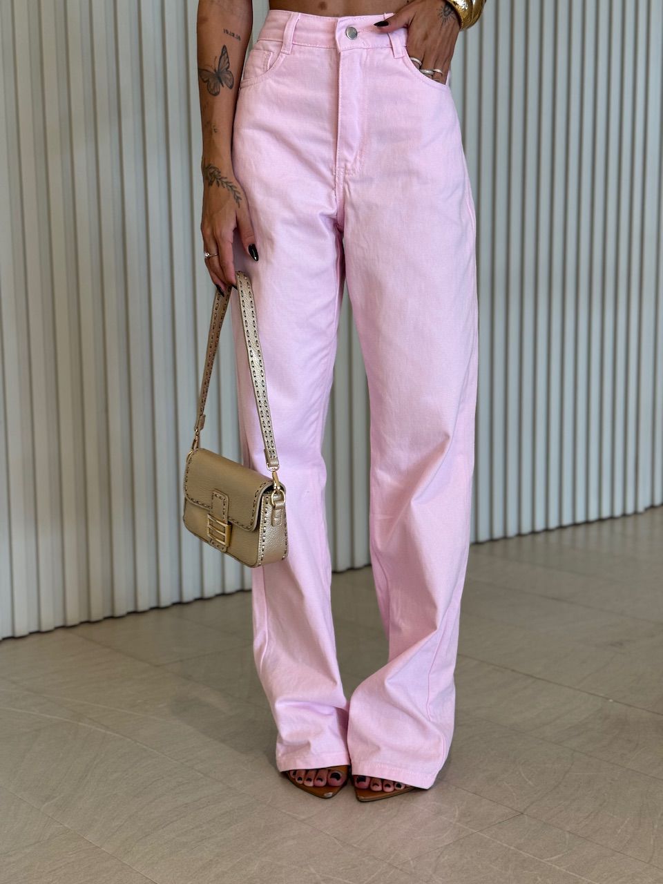 CALÇA KELLY JEANS ROSA - 0073030031 - CAROLLA FERRARO