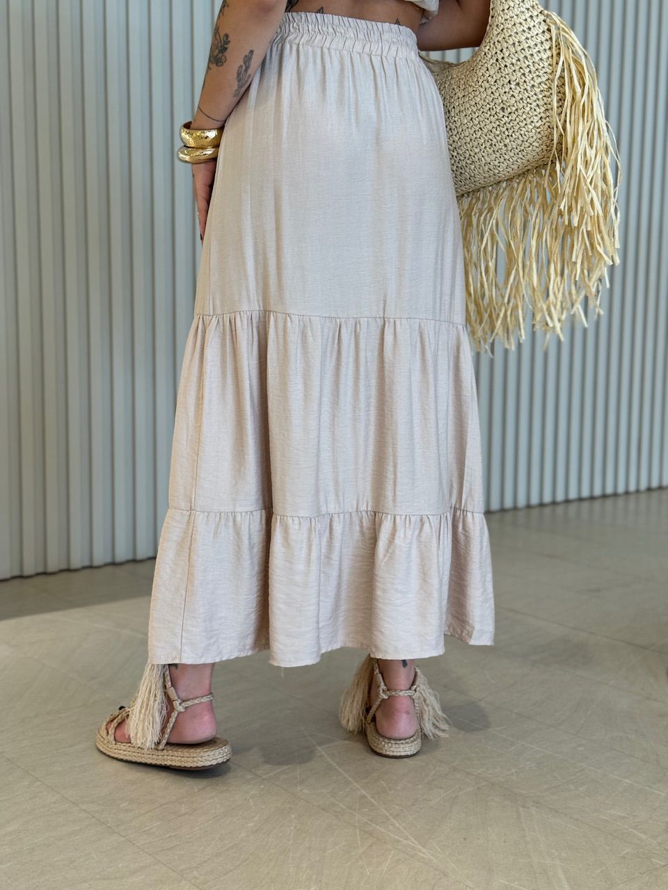 CONJUNTO FERNANDA SAIA LONGA AREIA