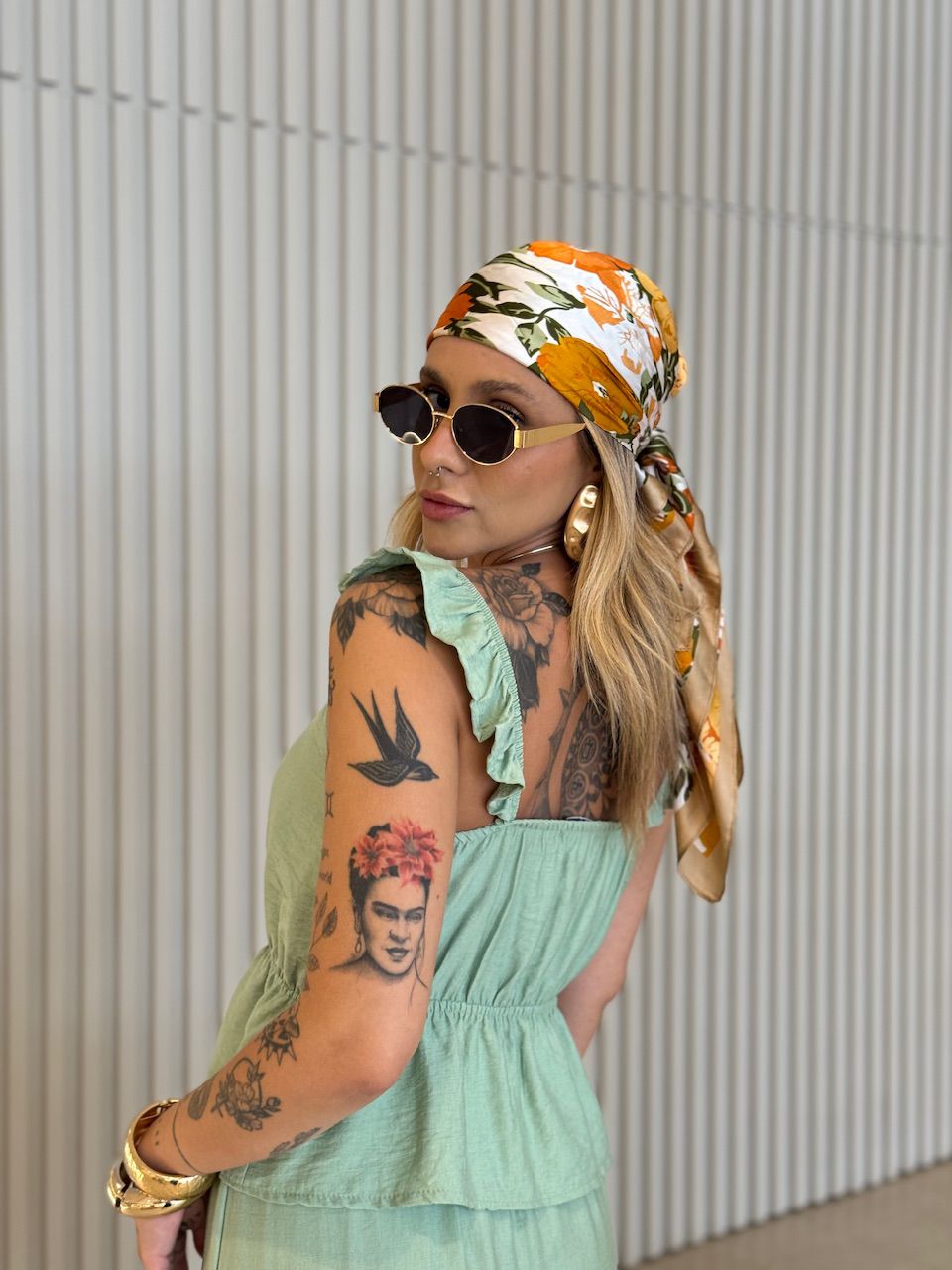 CONJUNTO FERNANDA SAIA LONGA VERDE