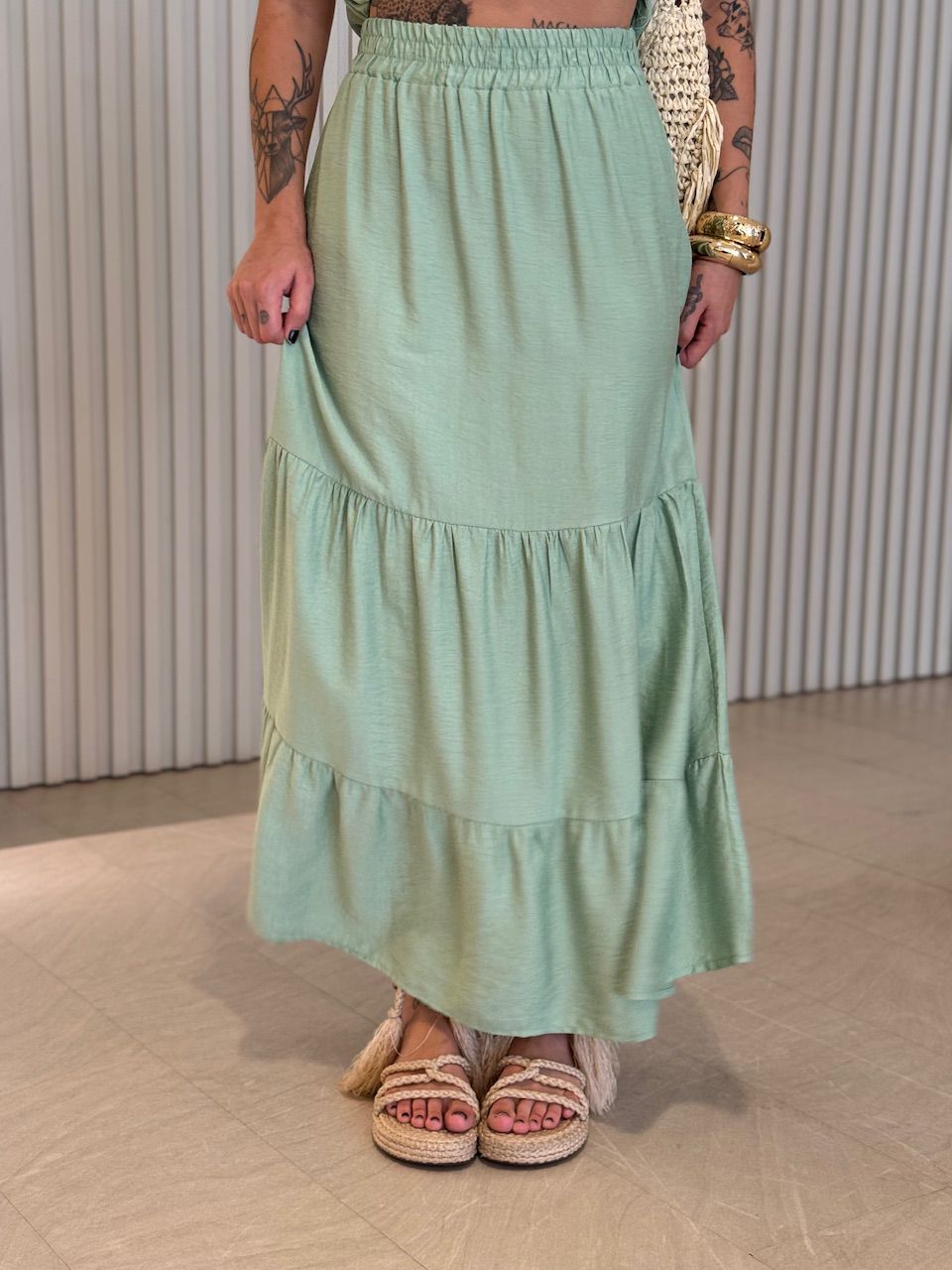 CONJUNTO FERNANDA SAIA LONGA VERDE