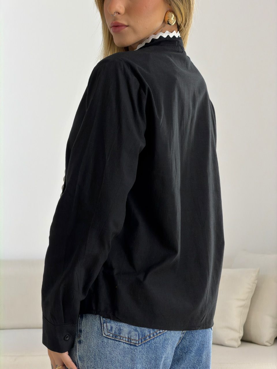 CAMISA PAOLA AMARRAÇÃO PRETO