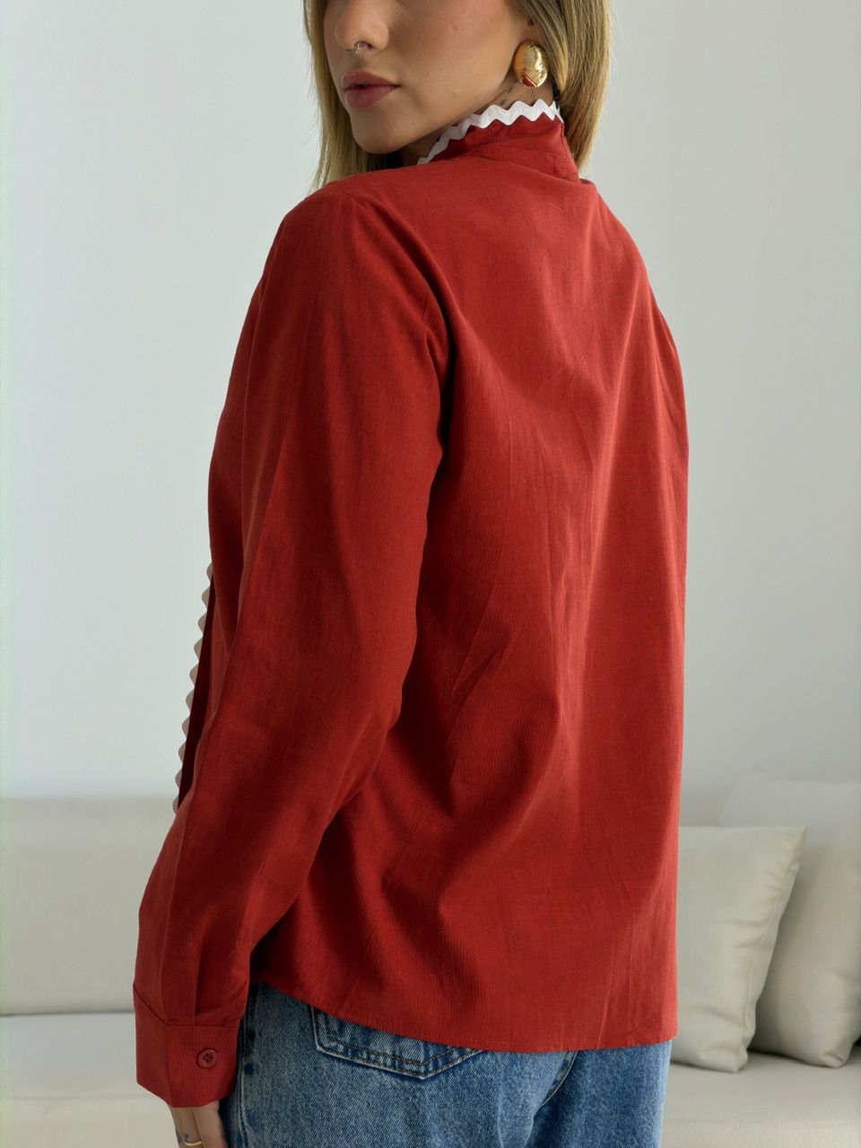 CAMISA PAOLA AMARRAÇÃO VERMELHO