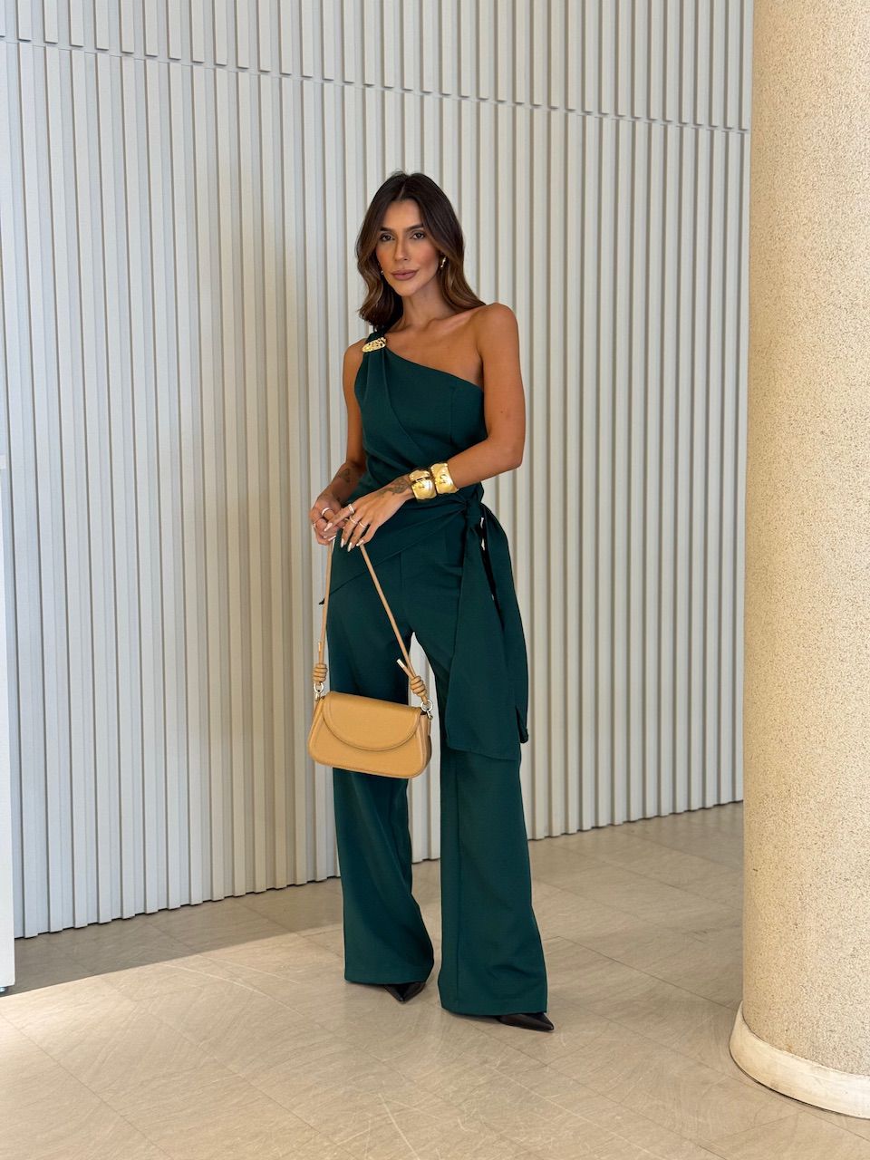 CONJUNTO ELOÁ NULA MANGA VERDE - 0074190230 - CAROLLA FERRARO