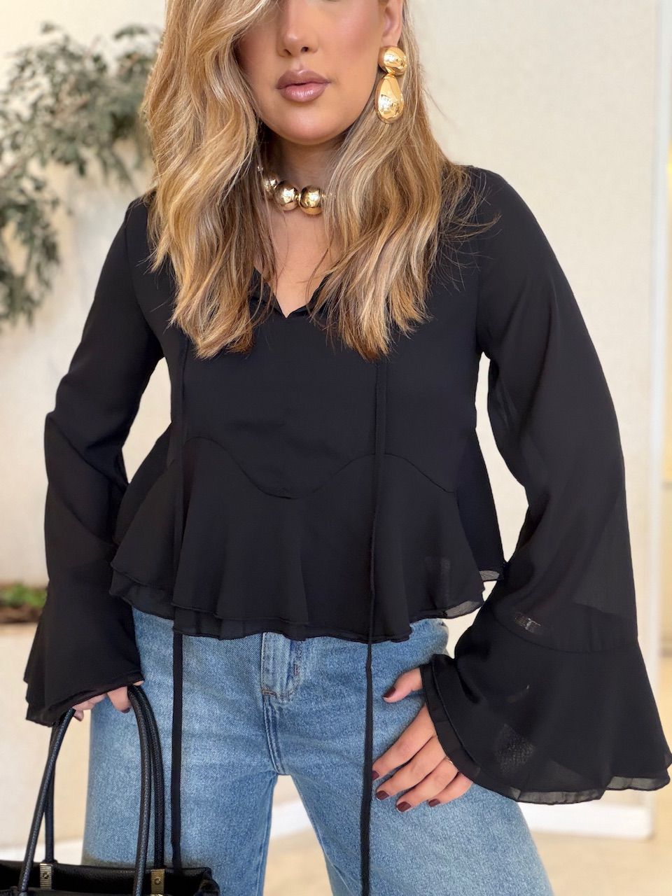 BATA DAIANE FLARE PRETA