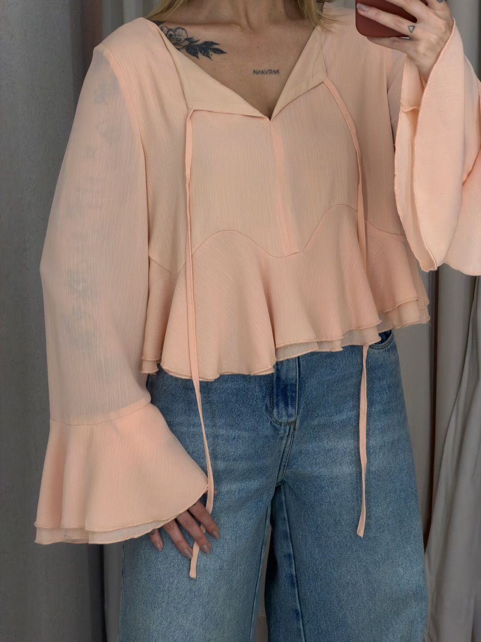 BATA DAIANE FLARE PÊSSEGO