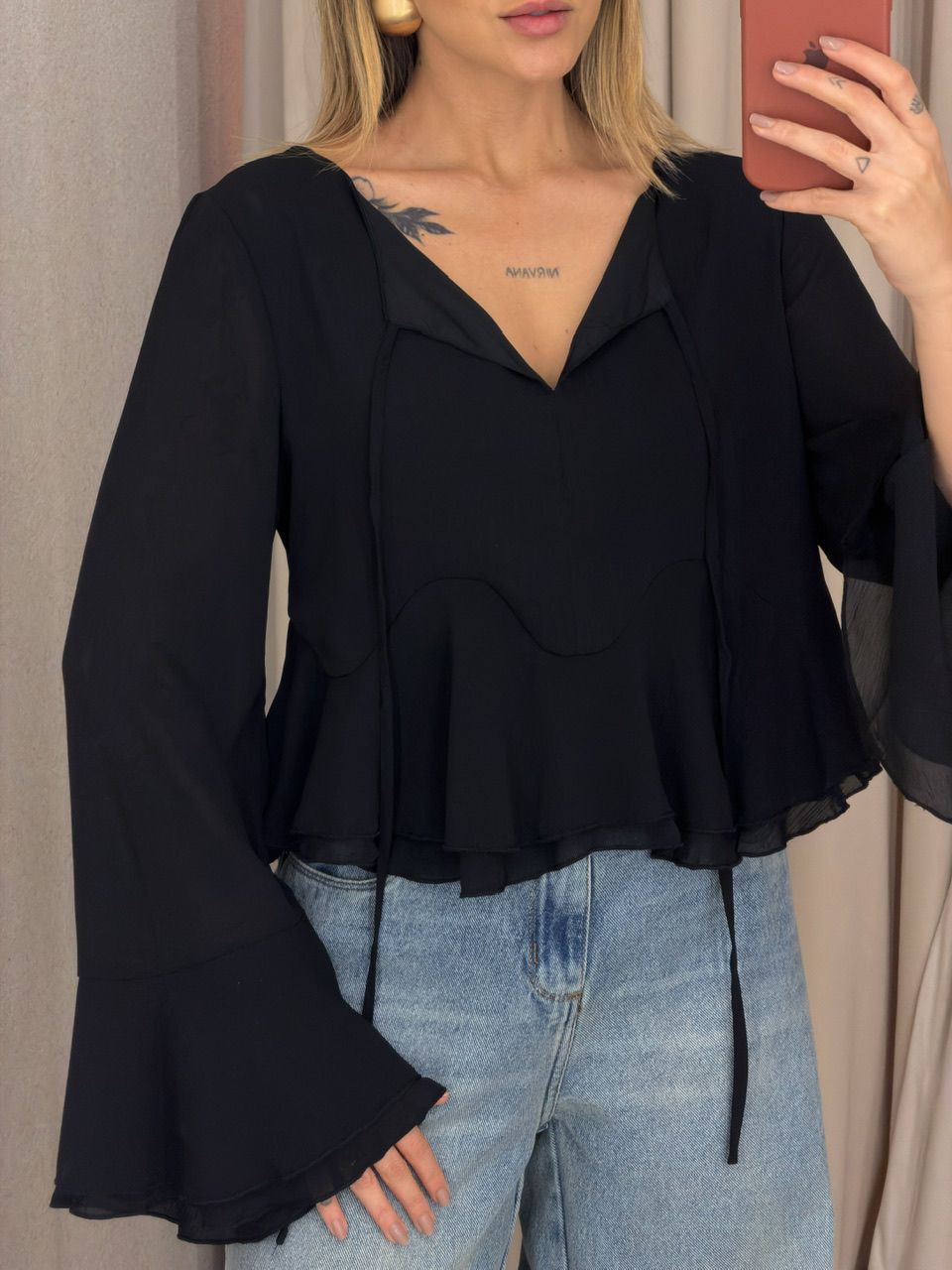 BATA DAIANE FLARE PRETA