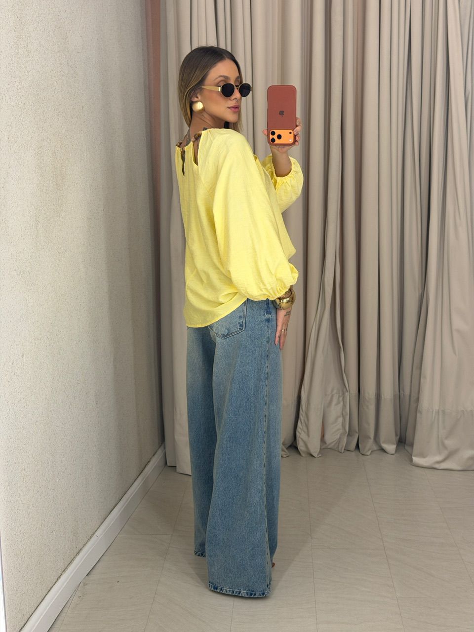 BATA NEUSA GOLA AMARELA