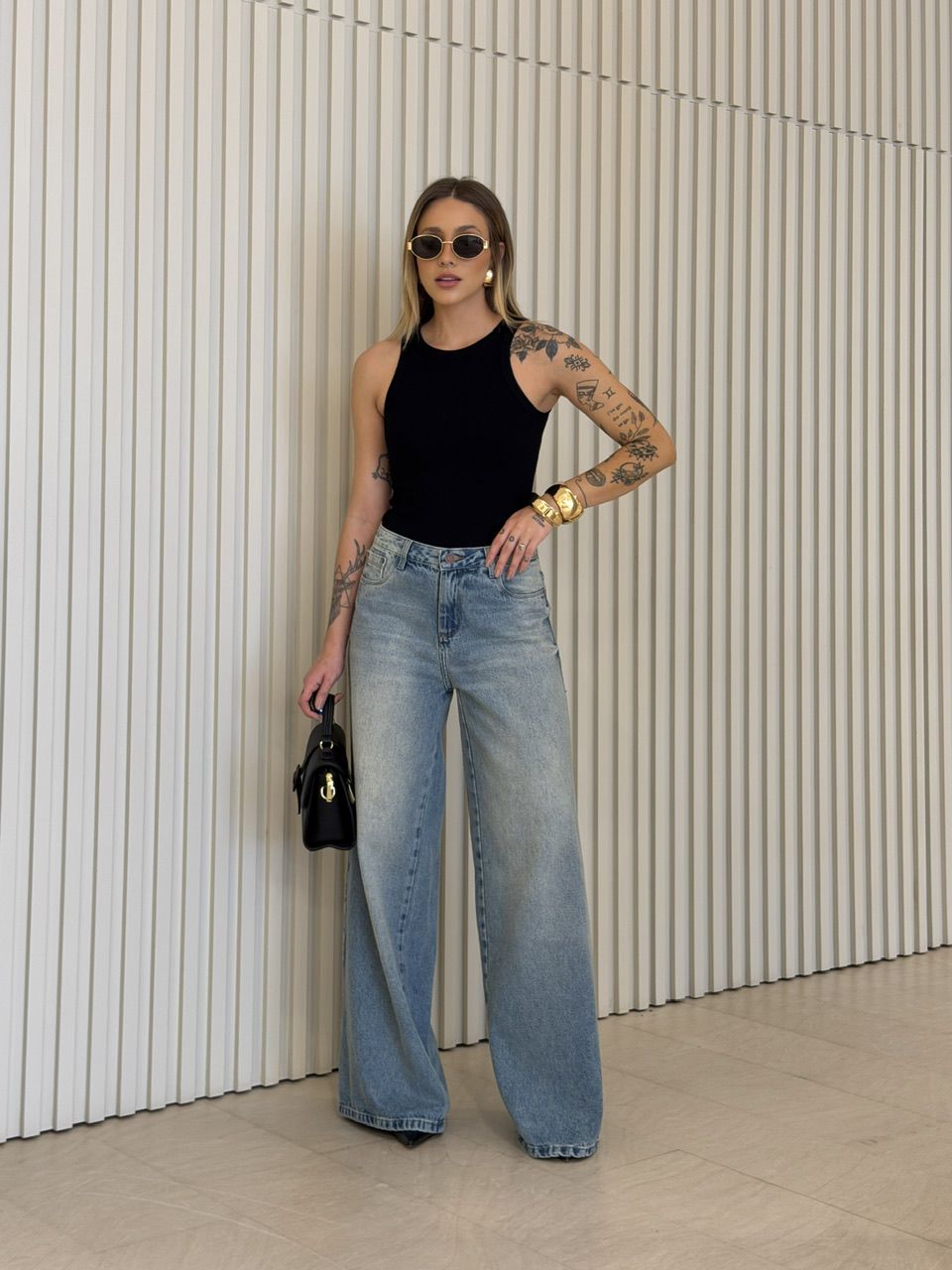 BLUSA VILMA CAVADA PRETA