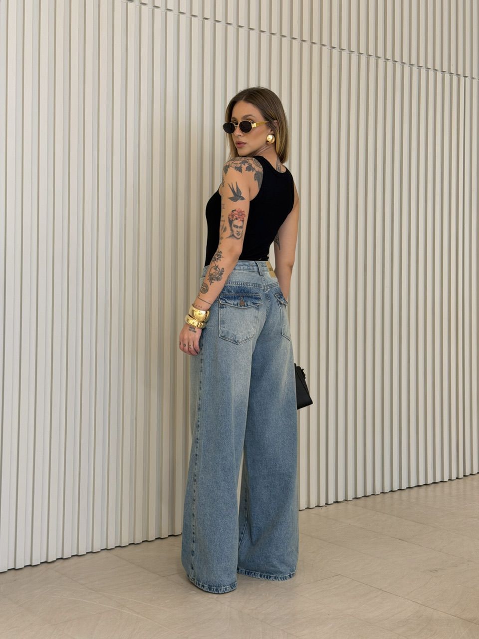 BLUSA VILMA CAVADA PRETA