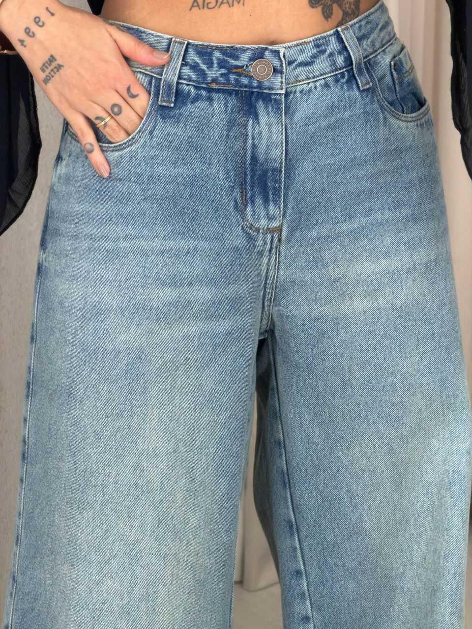 CALÇA GIULIA WIDE LEG JEANS