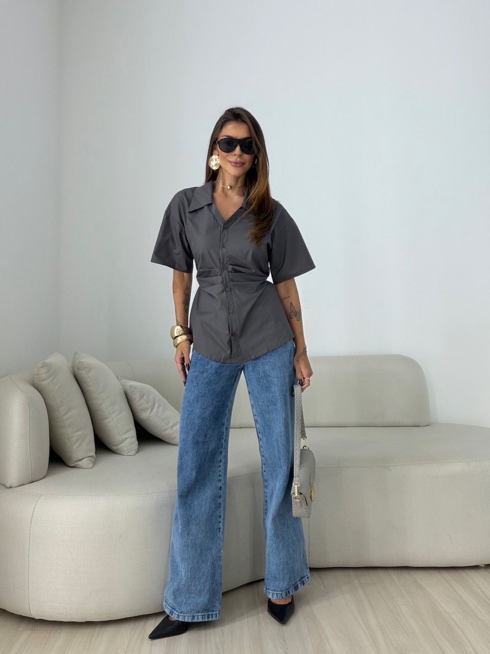 BLUSA VÂNIA GOLA CHUMBO