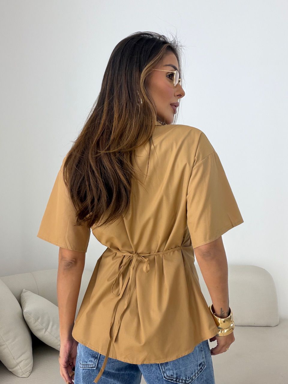 BLUSA VÂNIA GOLA NUDE