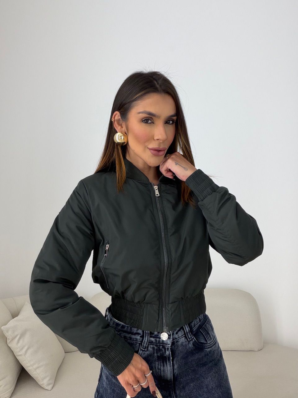 JAQUETA CECÍLIA PUNHOS VERDE