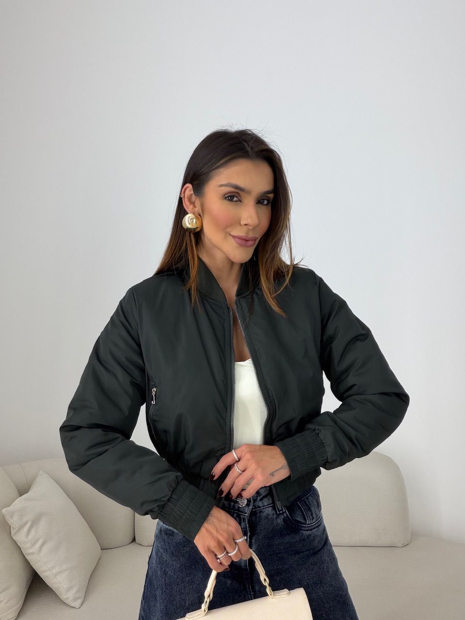 JAQUETA CECÍLIA PUNHOS VERDE