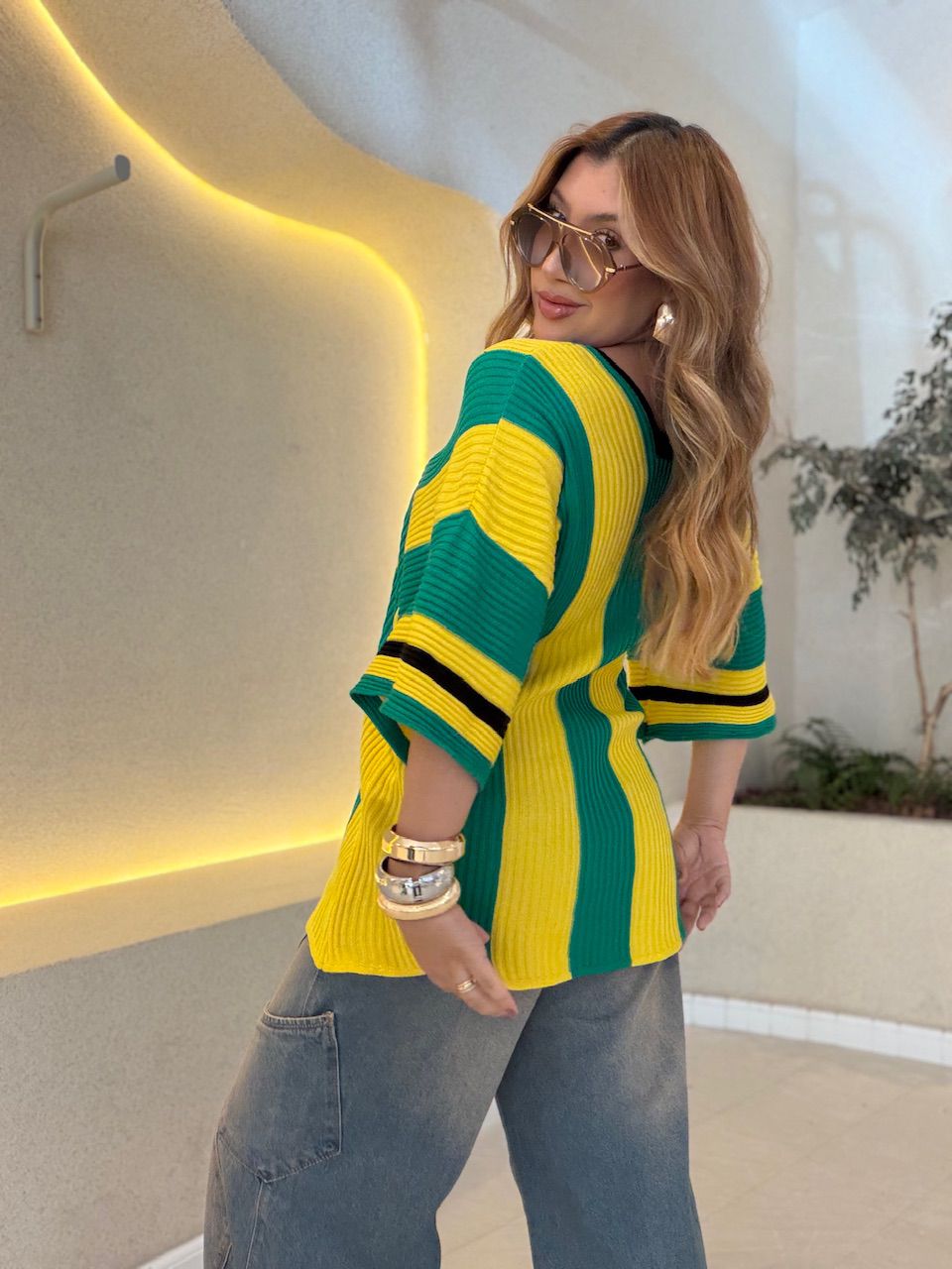 TRICOT BRASIL OVER VERDE