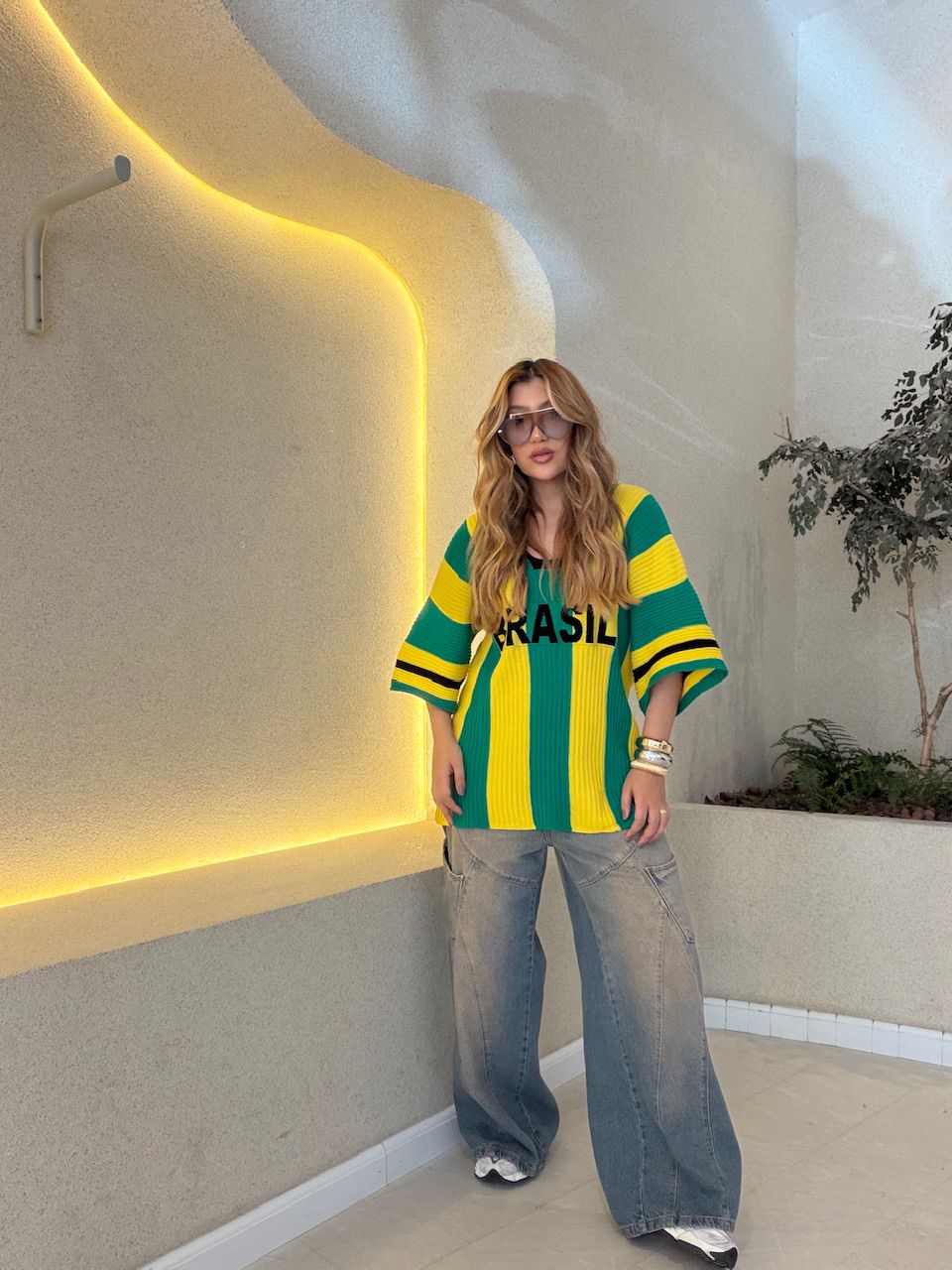 TRICOT BRASIL OVER VERDE