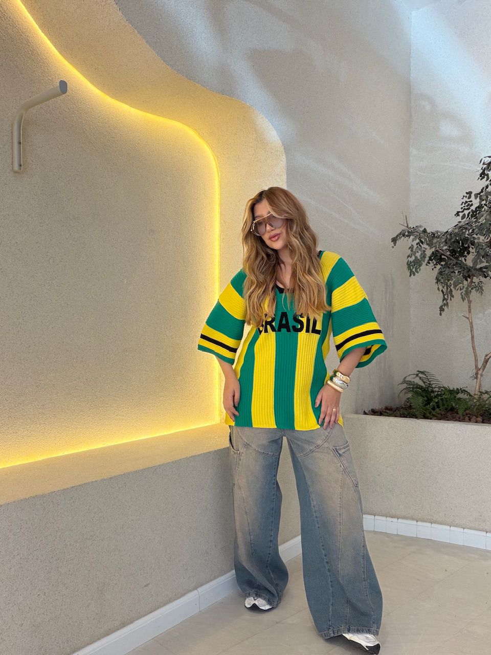 TRICOT BRASIL OVER VERDE