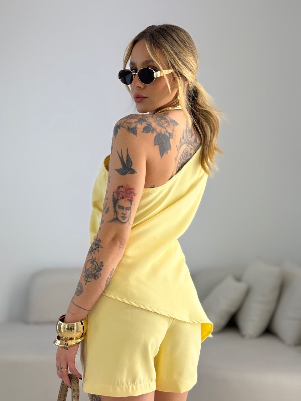 CONJUNTO ALANIS NULA MANGA YELLOW BUTTER