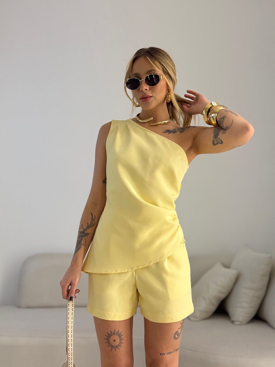 CONJUNTO ALANIS NULA MANGA YELLOW BUTTER