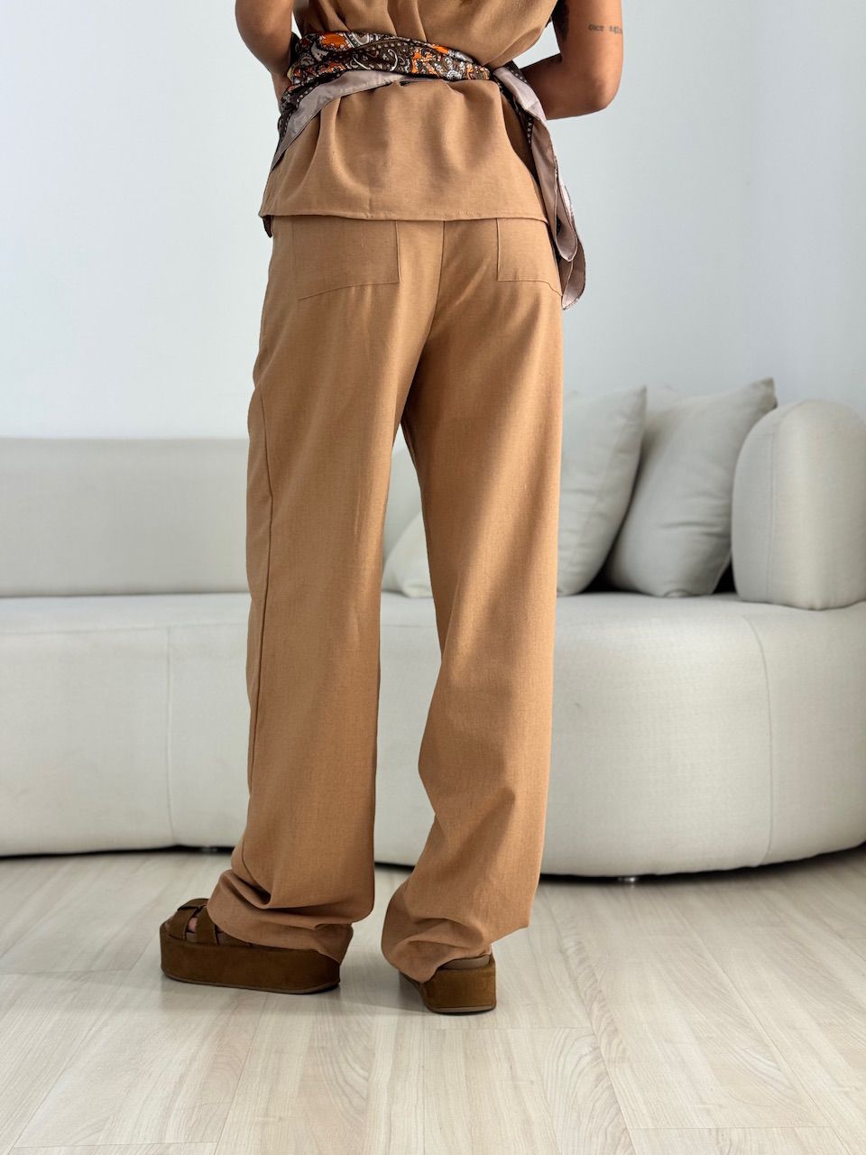 CONJUNTO SOPHIE CAMISA CALÇA CAPUCCINO 