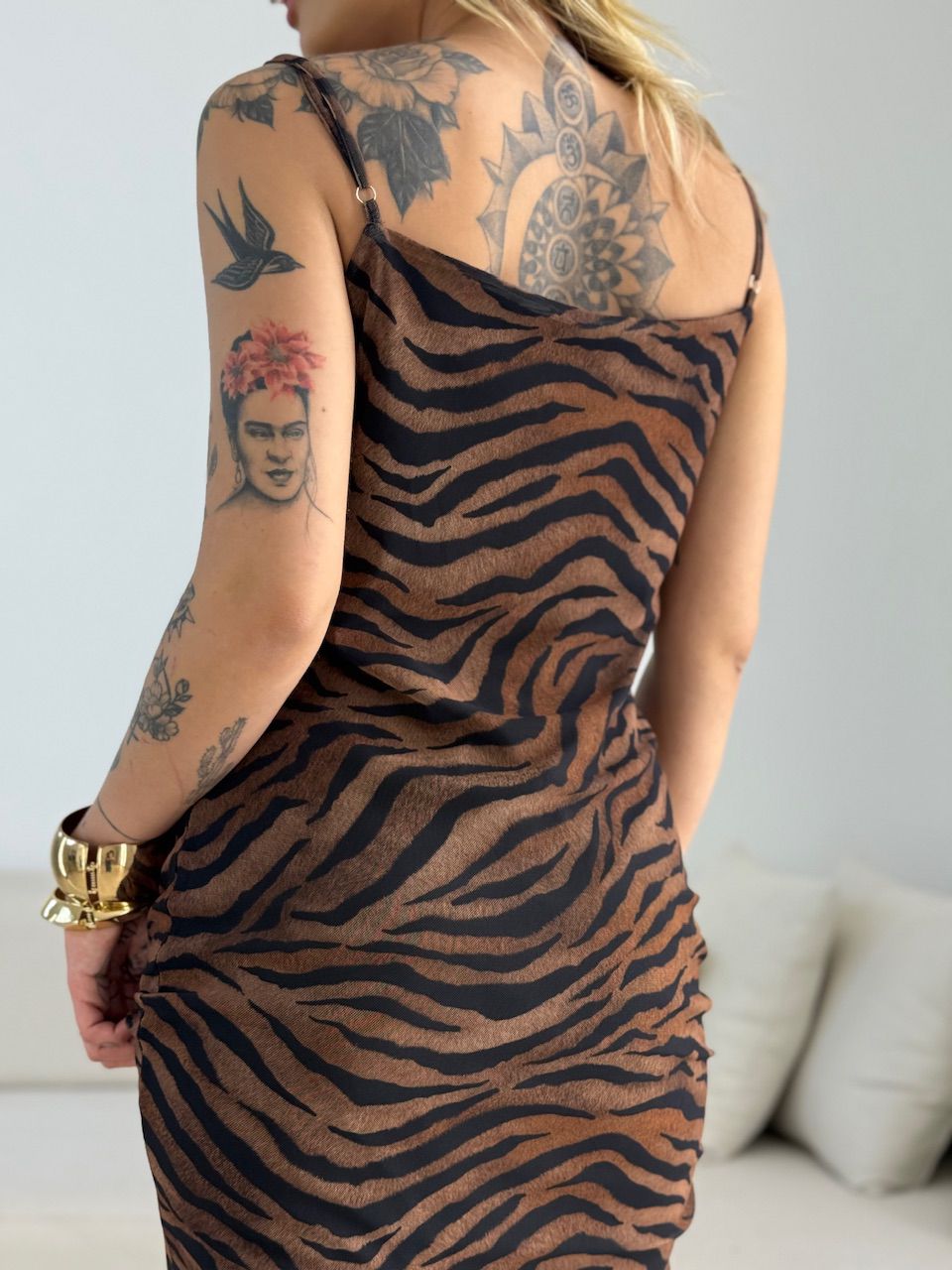 VESTIDO RUBY TULE ANIMAL PRINT