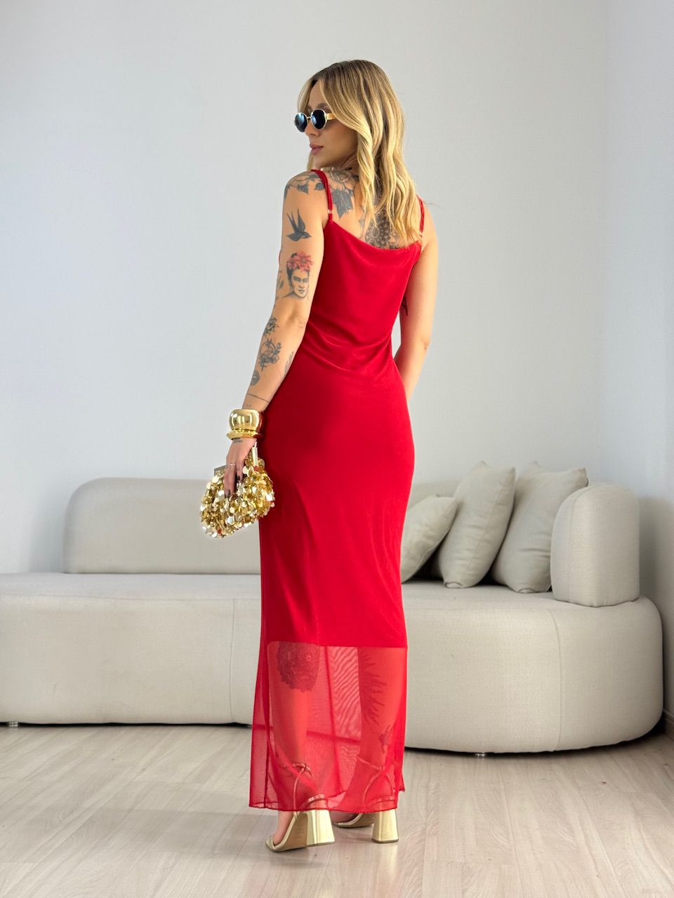 VESTIDO RUBY TULE VERMELHO