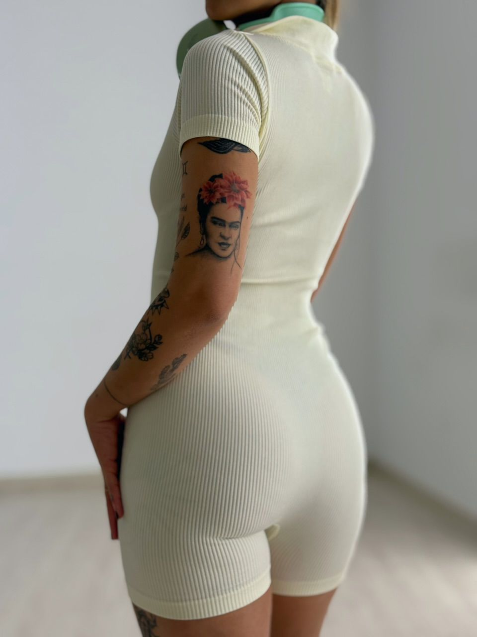 MACAQUINHO LAURA FIT MANGUINHA Marfim