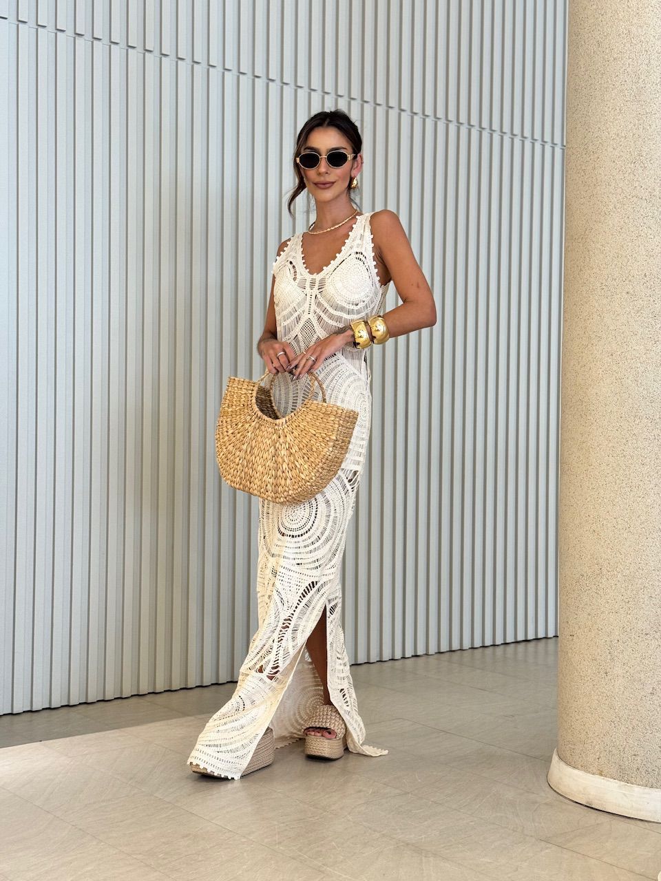 VESTIDO ANA MÁRCIA CROCHÊ CRU