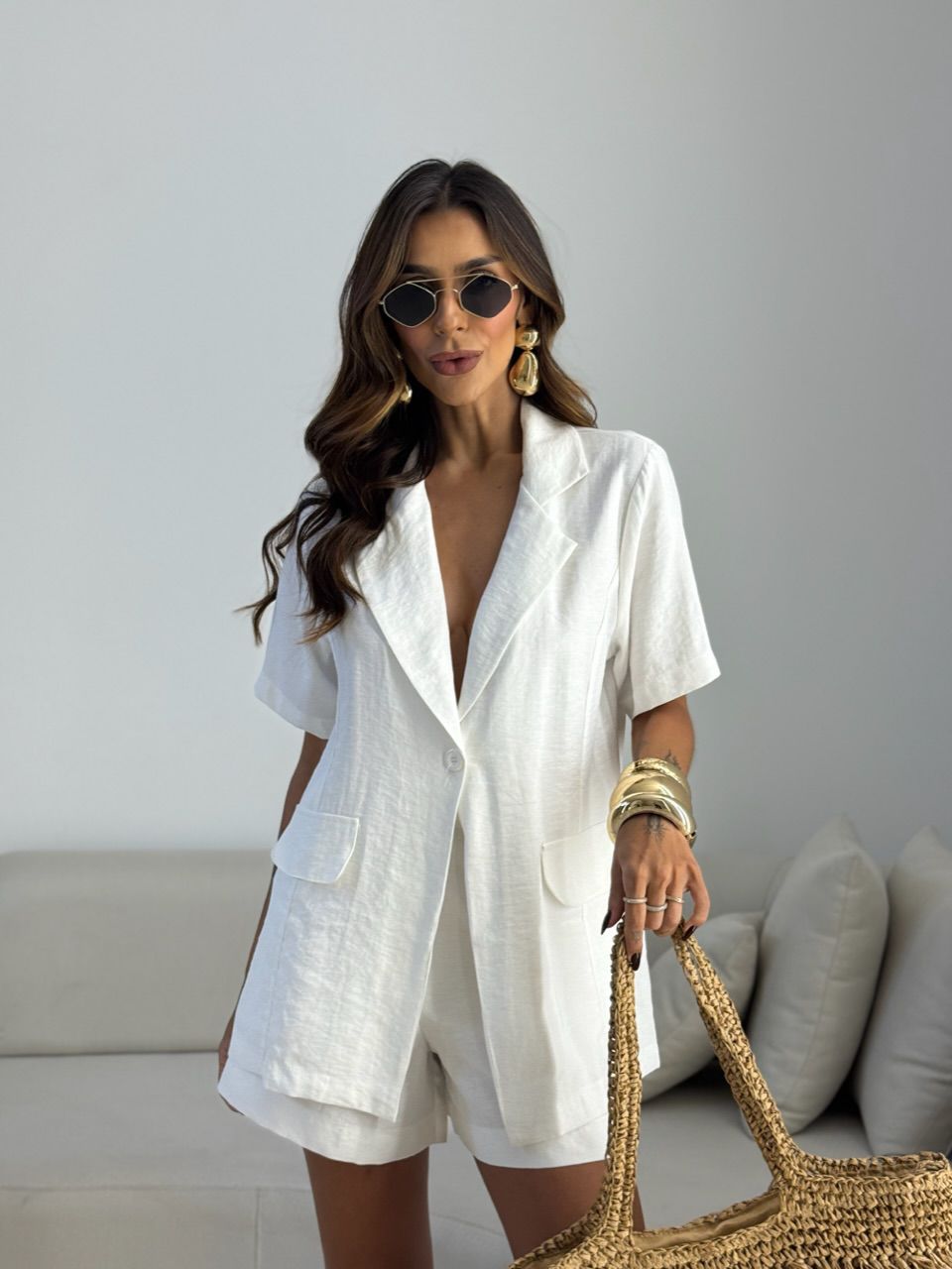 CONJUNTO CARMEN BLAZER SHORT OFF