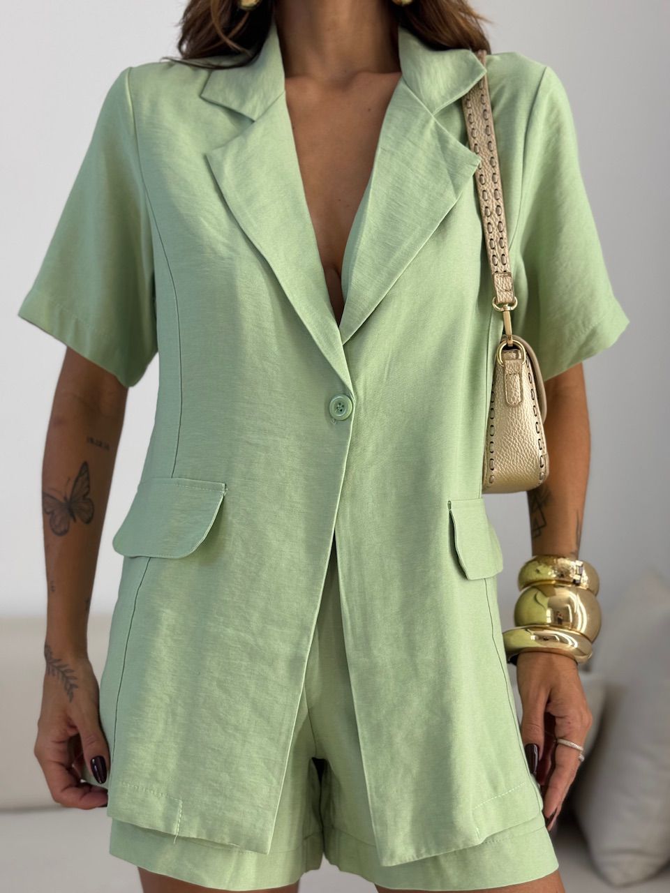 CONJUNTO CARMEN BLAZER SHORT VERDE