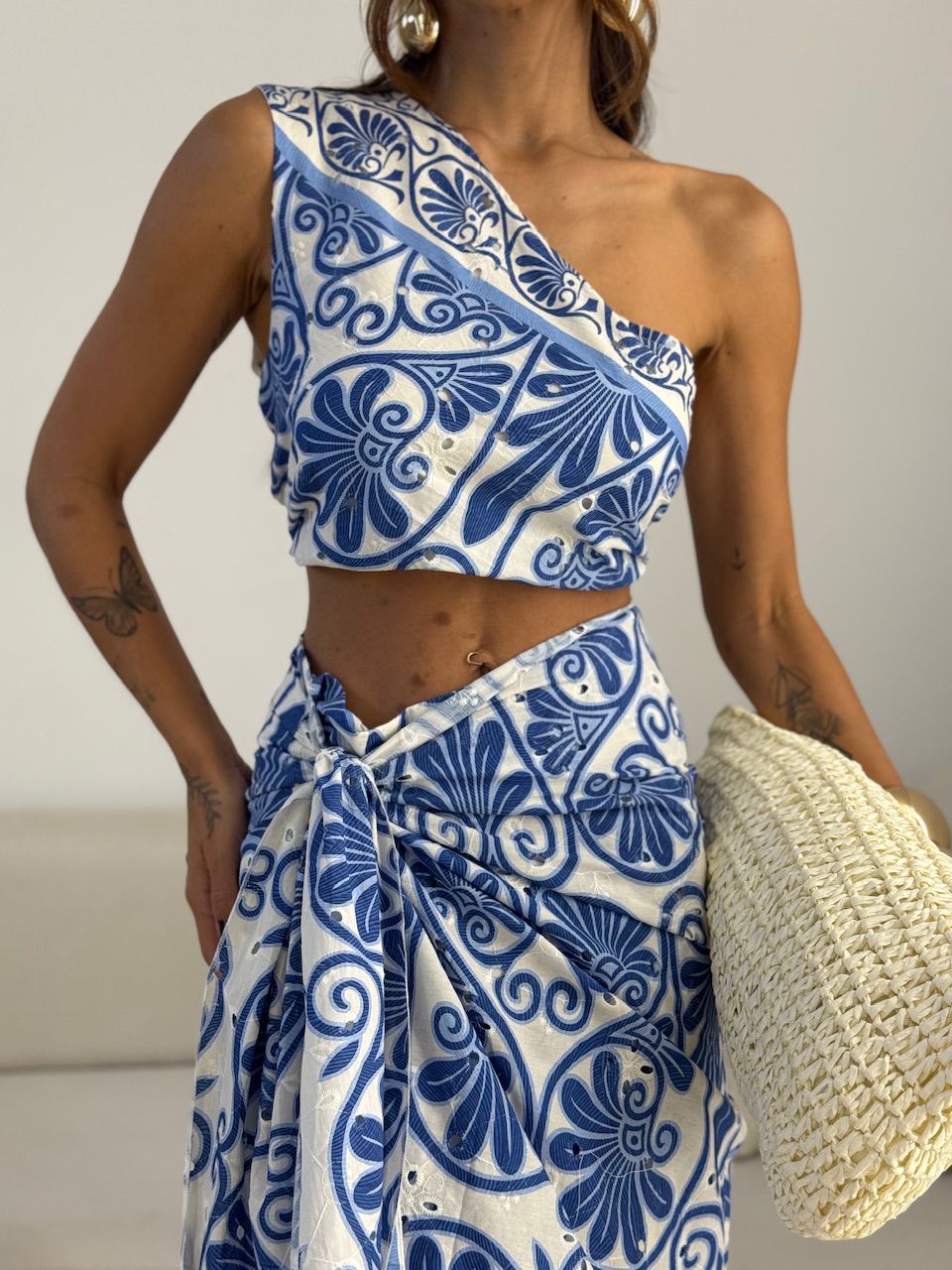 CONJUNTO NÁDIA ESTAMPADO AZUL