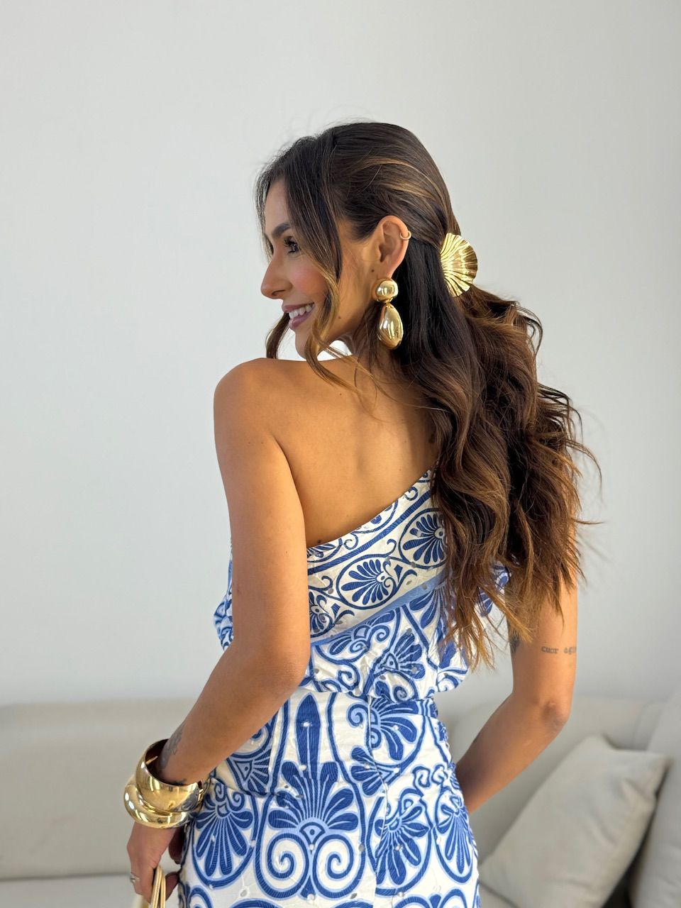 CONJUNTO NÁDIA ESTAMPADO AZUL